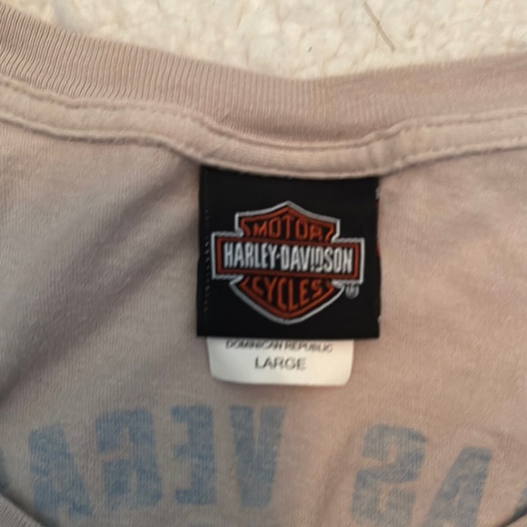 Harley-Davidson Gray and Pink Graphic Tee Short Sleeve - Picture 2 of 3